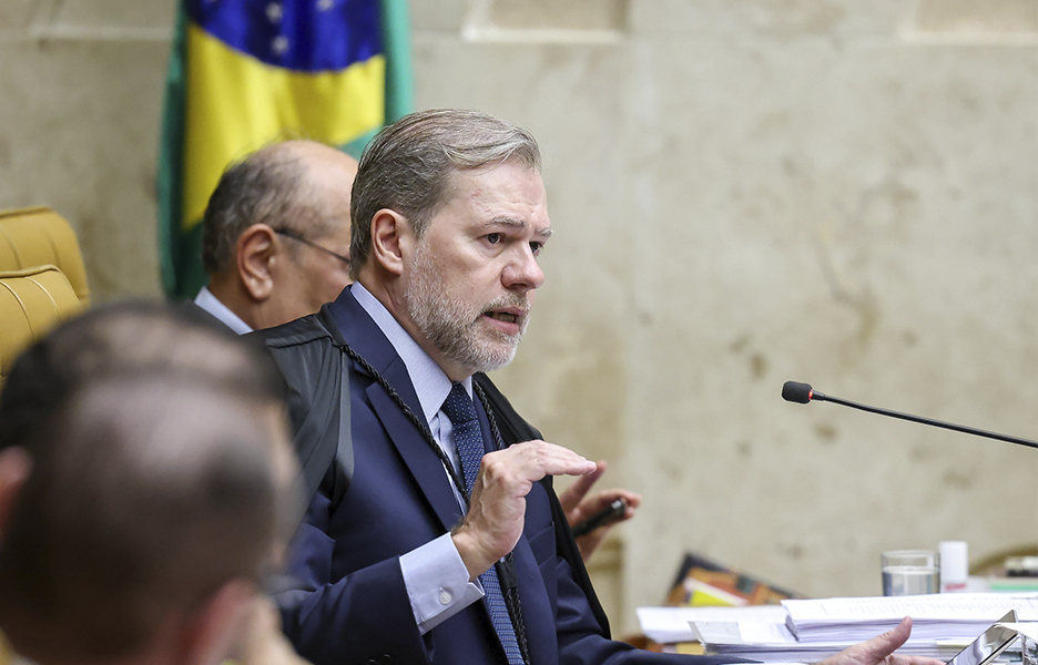 Ministro Dias Toffoli lê voto sobre responsabilidade de plataformas | Foto: Gustavo Moreno/STF