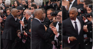 Denzel Washington discute com fotógrafo no tapete vermelho de Cannes
