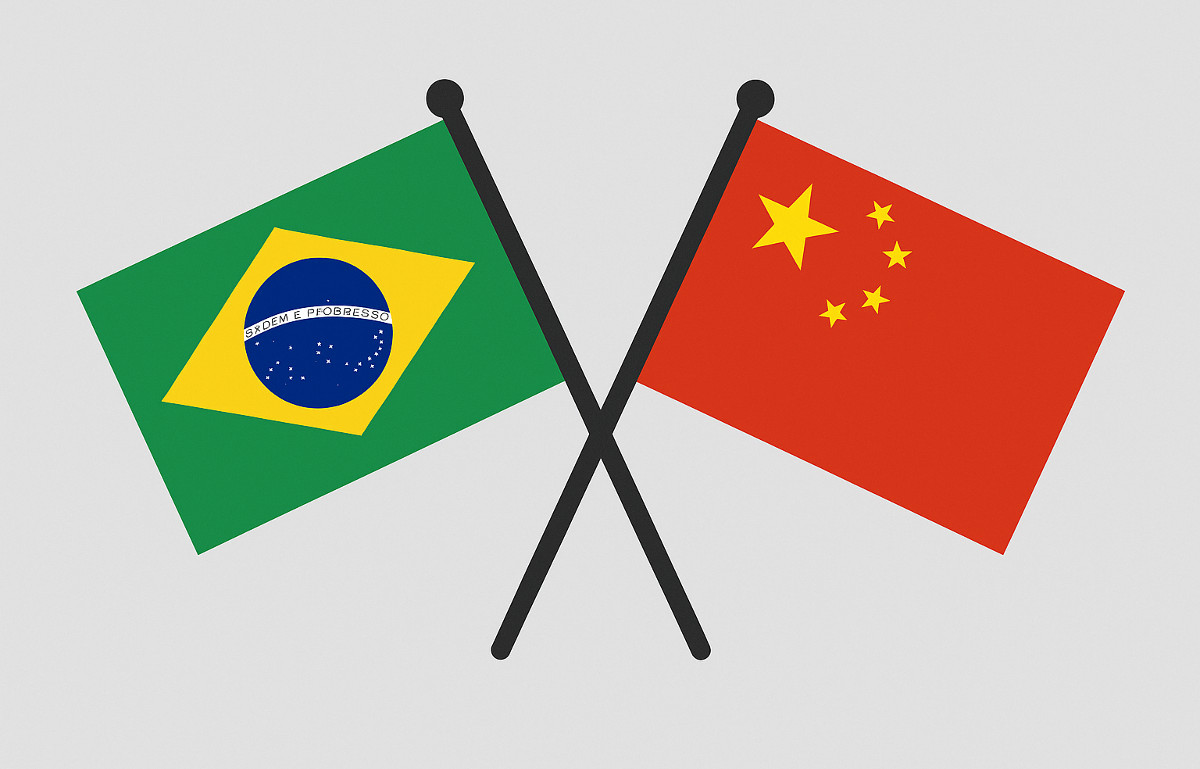 Bandeiras Brasil China