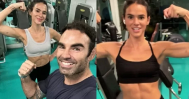 Bruna Marquezine exibe corpo tonificado em treino com personal trainer